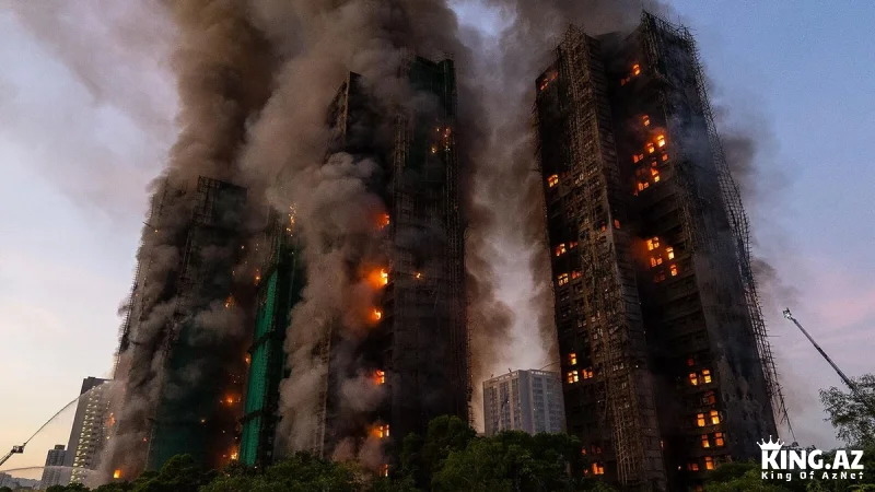 Honkonqda baş verən dəhşətli yanğın nəticəsində ölənlərin sayı artdı