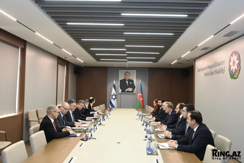 Ceyhun Bayramovla Gideon Saar arasında geniştərkibli görüş keçirilib