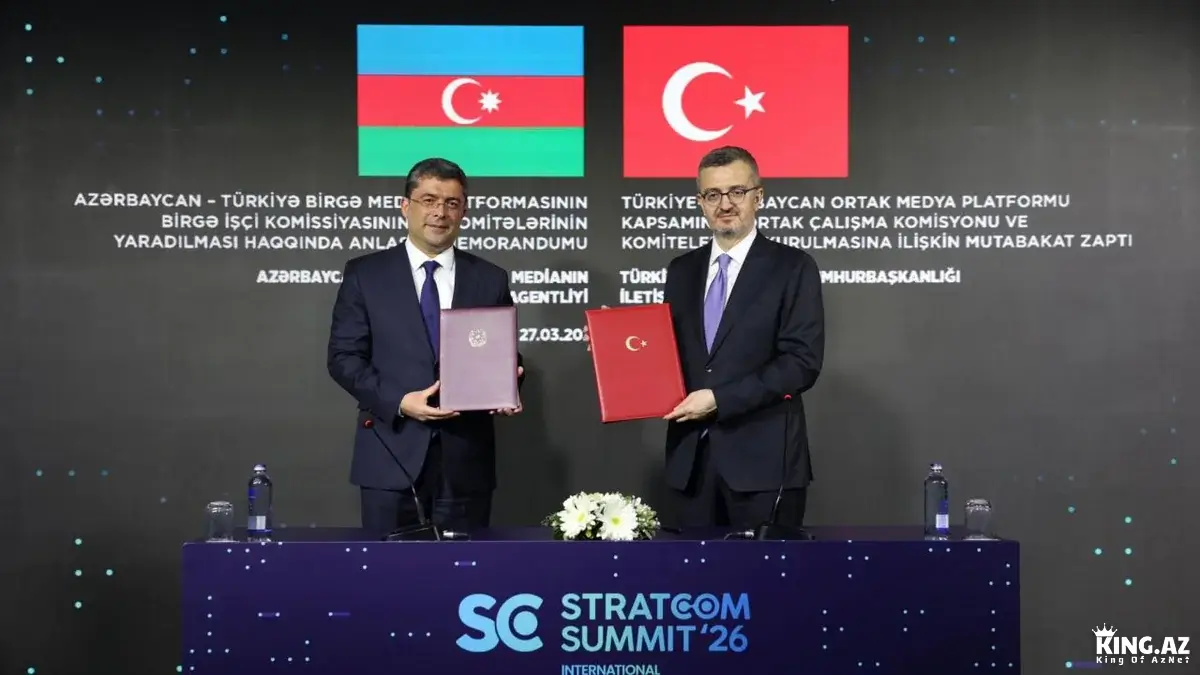 Türkiyə-Azərbaycan Birgə Media Platforması üzrə Anlaşma Memorandumu imzalandı